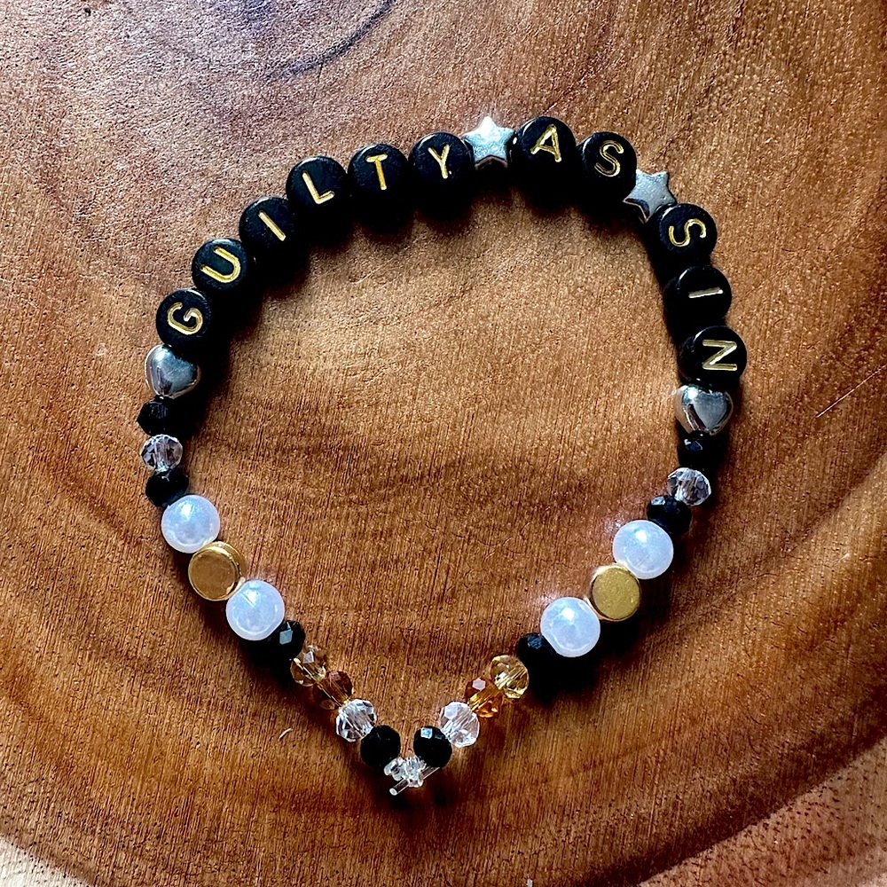 5 for $10 Taylor Swift Handmade Friendship Beaded Bracelet
“Guilty As Sin”